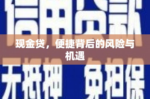 玉溪现金贷，便捷背后的风险与机遇