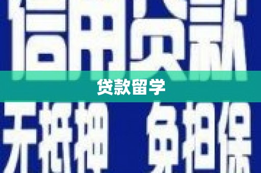 玉溪贷款留学