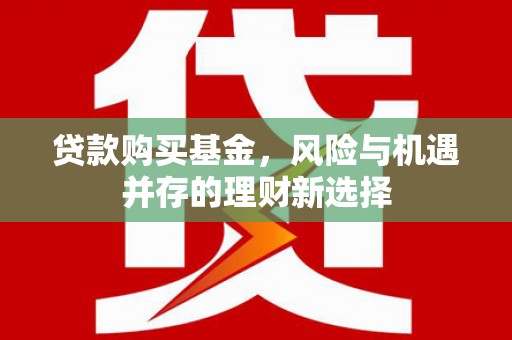 玉溪贷款购买基金，风险与机遇并存的理财新选择